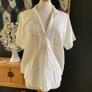 Cotton Appliqué Top by Pilcro for Anthro